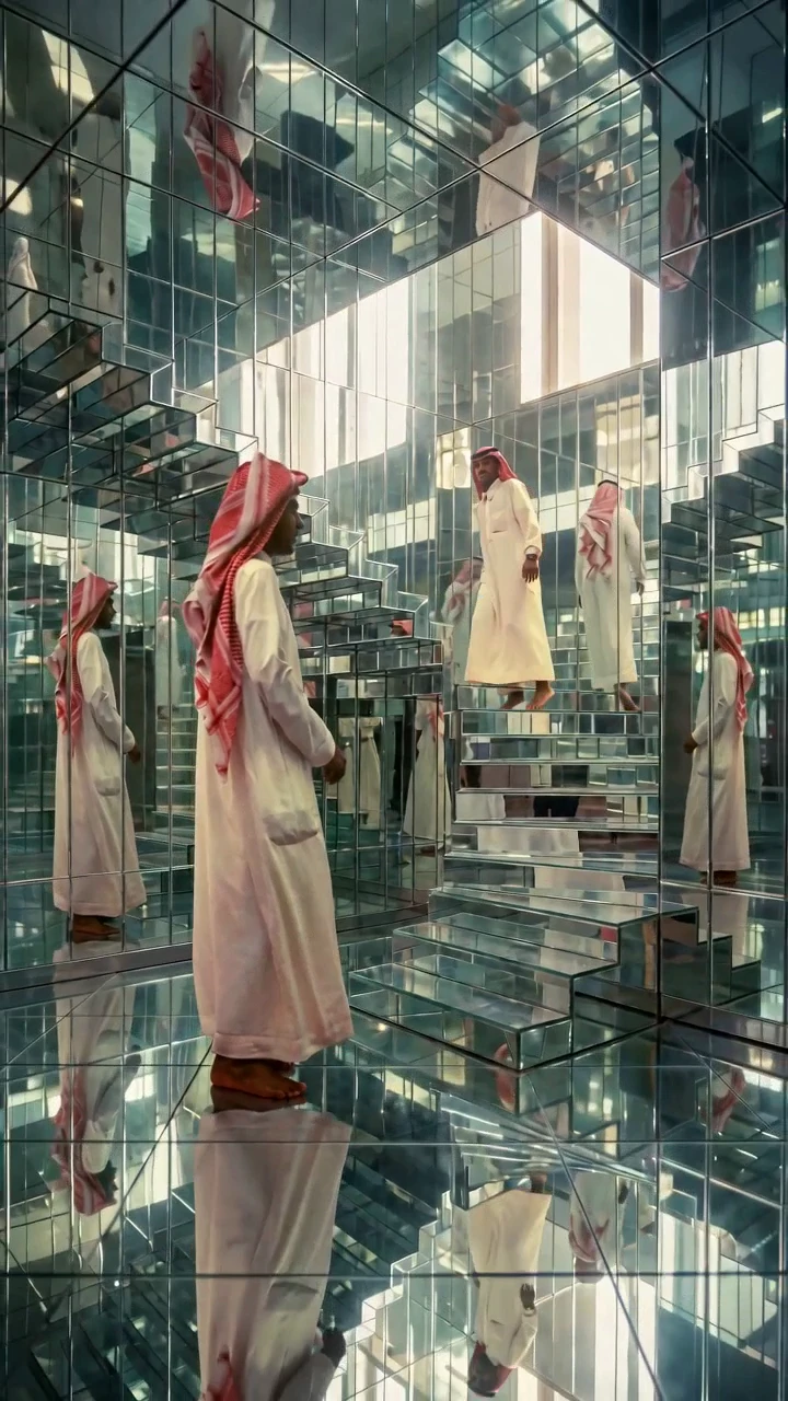 Mirrored Maze Reflections